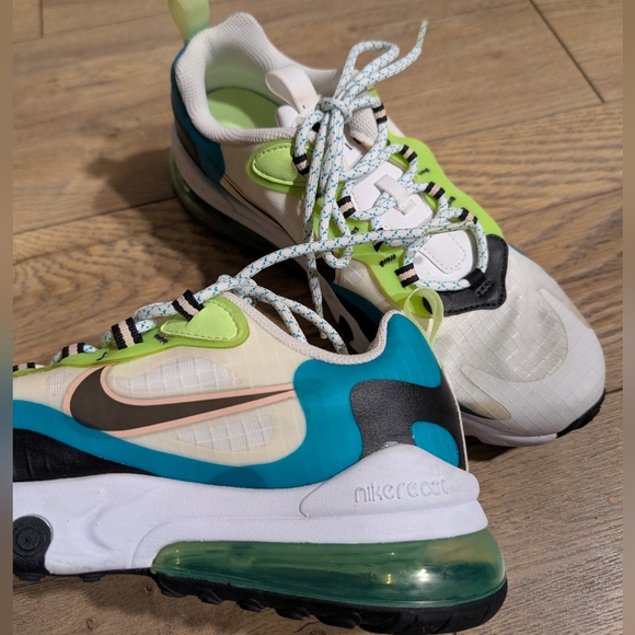 Nike Air Max Sneakers - White, Green, Blue - Picture 6 of 10